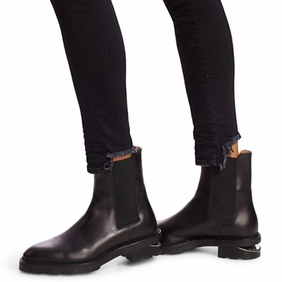 R13 Alison Skinny Stratford Black Size 25 - Picture 14 of 17